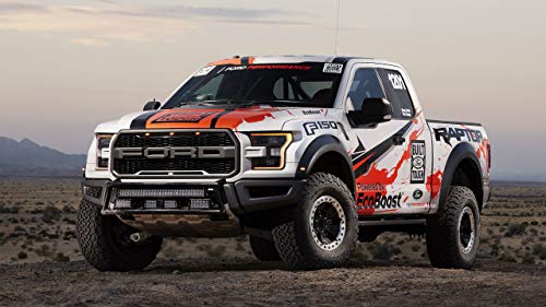 Iconic Arts Laminated 24x36 Poster: Ford f 150 Raptor on