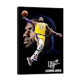 NLKTIYC Basketball Player Print Wall Art, Sports Poster, Framed Canvas Decor, Basketball Fan Gift, Basketball Player Decoration for Bedroom Living Room Dining Room Office