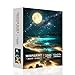 Moonlight Jigsaw Puzzles for Adults 1000 Pieces, Sparkling Beach Nature Landscape 1000 Piece Puzzle for Adults, Fun Hard Difficult Impossible Challenging Jigsaw Puzzles 1000 Pieces