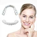 5 Sets Cosmetic Venners Dentures Teeth Veneers Fake Braces Snap on Your Smile Veneer Instant Perfect Smile Essential for Dating and Work 5 Upper and 5 Lower