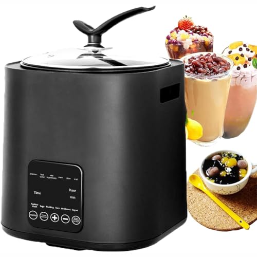 Image of 1300W Commercial Pearl Tapioca Pot, 9L Boiling Pearls Maker With Touchscreen, Milk Tea Making Machine For Tea/Bubble Tea/Milk