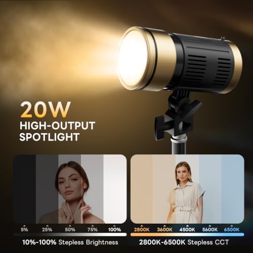 Foco de pelo NiceVeedi de 2800K-6500K para eliminar sombras oscuras en retratos 2