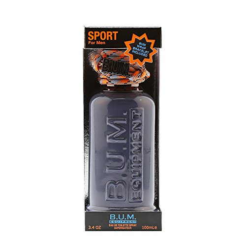 BUM EQUIPMENT Eau de Toilette Spray For Men, Sport, 3.4 Fluid Ounce
