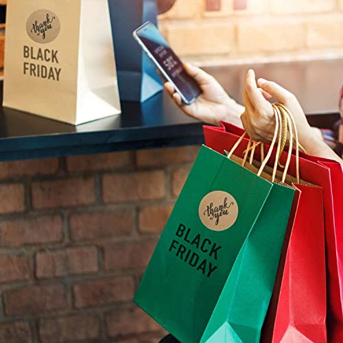 1.5 Inch Kraft Thank You Stickers, 500Ps Sealing Stickers Thank You Label Tags For Small Business, Gifts, Weddings, Giveaways, Bridal Showers, Party, Boutiques And Envelope #TOP4