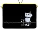 Produktbild Digittrade LS156-17 Peppy Love Designer Laptop Tasche 17 Zoll Notebook Sleeve Hülle Schutzhülle Neopren bis 43,9 cm (17,3 Zoll) Case Roboter schwarz-grau