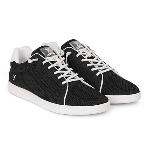 Image of YOHO Wind Sneakers for Men | Stylish Casual Shoes with Elastic Laces | Comfortable, Stretchable & Ultra-Lightweight | Premium Breathable Mesh Fabric