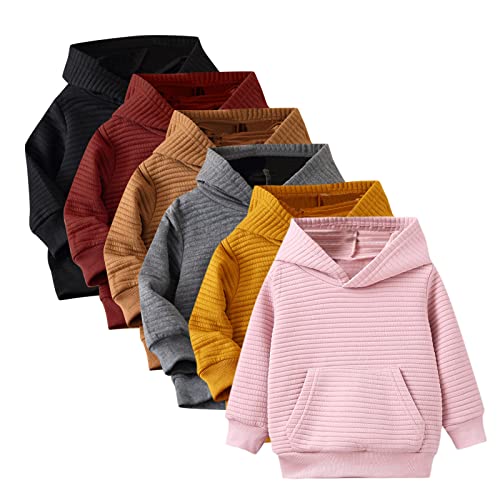 Moletom infantil casual com capuz e bolso canguru, Cinza, 2-3 Anos