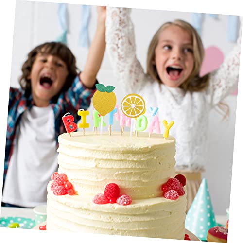 HEASOME 24 Pçs Cupcake Toppers De Bolo De Limão Decoração De Bebê Decorações De Verão Toppers De Bol