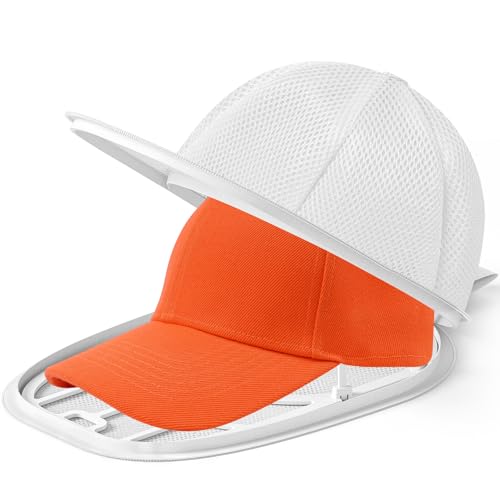 Fododo Cap Waschmaschinen Form Cap Washer basecap waschgestell Caps gestell zum waschen Hutwaschmaschine für Baseballkappen (Weiß 1 Stück)