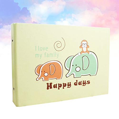 VOSAREA Álbum Book DIY desenho de elefante, álbum de fotos para crianças, artesanato, fazer chá de b