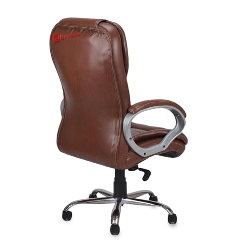 Image of GOYALSON Doctor Ortho Lumbar Support Spine Care High Back Office Executive Boss Black Revolving Chair | Made in India (Rolex Tan)