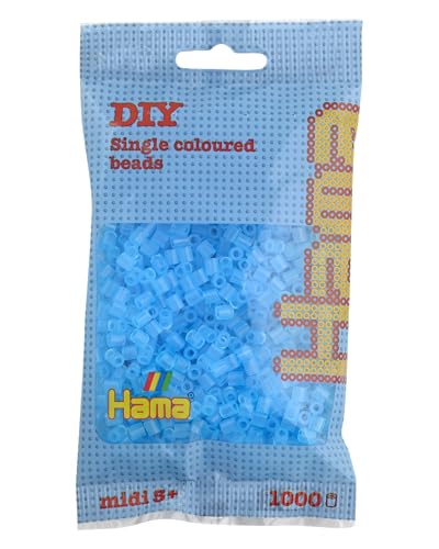HAMA - sachet de perles à repasser | env. 1000 perles midi | loisirs créatifs et mosaïques pour enfants dès 5 ans | jeu créatif et décoration artisanale...