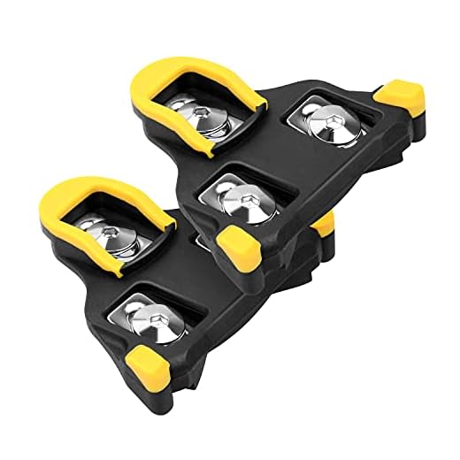 Thinvik Bike Cleats for Shimano SPD-SL System Pedals Compatible with SH11 Road Bicycle Replacement Cleats & Indoor Cycling for Three-Hole Cycling Shoes Men Women (6 Degree Float)
