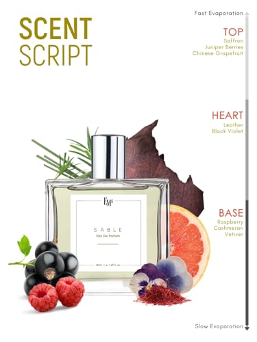 Image of EM5 Sable Unisex Perfume | Fruity Leather Aromatic | EDP Spray for Men & Women | Strong & Long Lasting Fragrance | Luxury Gift for Men /Women