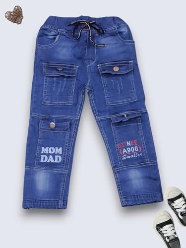 Image of Kids Boys Casual 6 Pocket Trouser Pants Super Trendy Cotton Pants.Daily Pants for Kids,Boys.Casual Jeans.Boys Trouser Pants.Funky Pants for Boys.