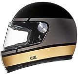 Nexx XG100R Street Motorcycle Vintage Helmet - Record - Black/Grey/Gold - S
