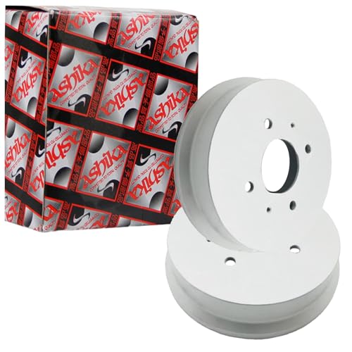 2X ASHIKA Bremstrommeln 203mm hinten passend für mitSUBISHI Colt