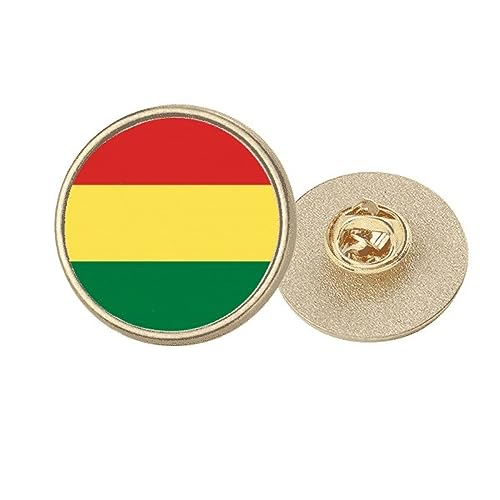 Broche Bolivie dorée accessoire idéal pour célébrations et fêtes nationales