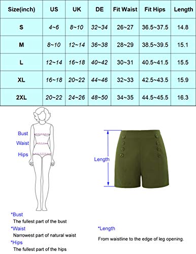 Belle Poque Women'S Hot Pant Slim Straight Shorts High Waisted Front Shorts thumb #4