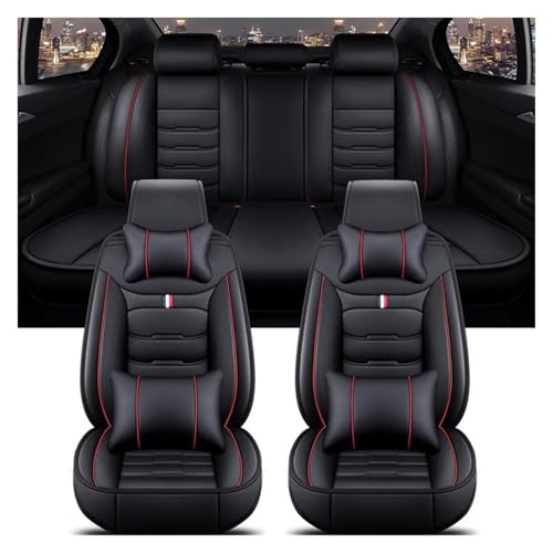 Housse Universelle Siège Auto Noir Rouge protections pour Peugeot 206 307SW 308 407 508Sw