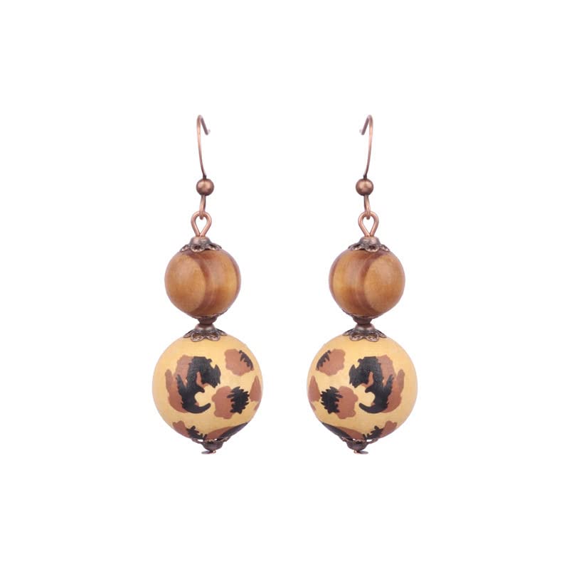 QUECY® 1 Pair Wooden Designer Fashion Jewellery Earings Geometric Shaped Trendy Earrings for Women and Girls - HQEF-1262 (B0CS3NCD27) Amazon Price History, Amazon Price Tracker