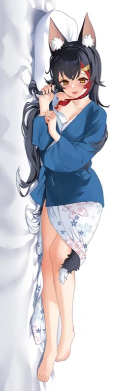 【ホロライブ】大神ミオ　抱き枕カバー 駿河屋 -<中古>大神ミオ 抱き枕カバー 「バーチャルYouTuber