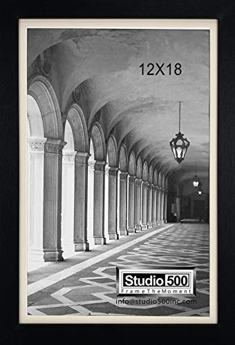 Studio 500~Valued 6Pc. Set 12 By 18 Black Distressed Poster Frames Comes With A Mat For 11 By 17 Inch Poster Frame #TOP1