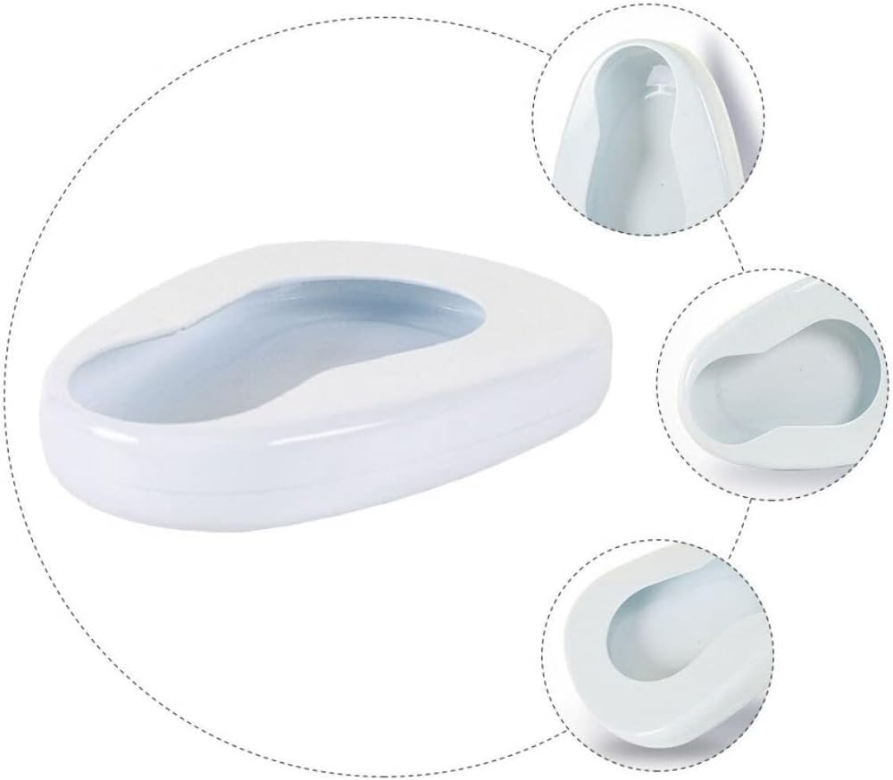Toilet Urinal Travel Urinals for Men Firm Thick Bed Pans Bedpan Pan with Lid Men Women Care Bedridden Elderly Urinal Seat Portable Seat Urinal Bedpan Bedridden Patient Bedpan