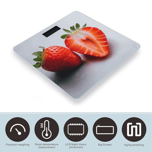 Báscula de baño digital con vidrio templado 400 lb miniatura 3