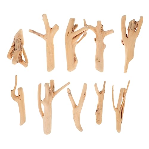 CIYODO 10pcs Natural Fish Tank Driftwood Aquarium Driftwood Decor Real Driftwood Branch for Aquarium Decor