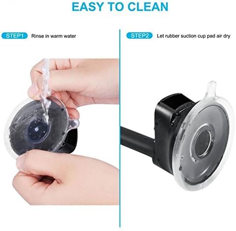 Miniatura 5 de Compatible con DuraForce Pro 2  Soporte magnético para parabrisas de automóvil, soporte de cuello de cisne para ventana, base giratoria de cuello de