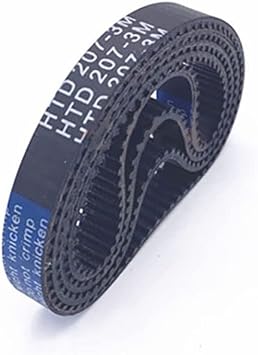 1PC Width 6/10 /15/ 20mm HTD 3M Rubber Arc Tooth Timing Belt Pitch Length 204 207 210 213 216 219 222 225 228 231 234mm Drive Belts Size 210mm, Color 6mm