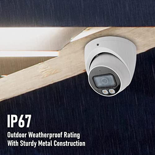 R-Tech 5Mp Tvi Turret Dome Security Camera With Hd Night Color Vision, Analog Camera, Ip67 Outdoor Weatherproof, 4-In-1 Ahd/Cvbs/Cvi/Tvi/– 2.8Mm Fixed Lens – White #TOP2