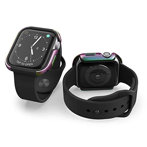 X-Doria Defense Edge Aluminum Apple Watch Protective Frame for 38mm Apple Watch, Watch Sport and Watch Edition (Iridescent) - Compatible with Apple Watch Series 1, Series 2 and Nike+