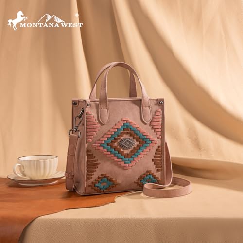 Image of Montana West Western Women's Crossbody Handbag Ladies Crossbody Bags for Women Designer Top Handle Handbags