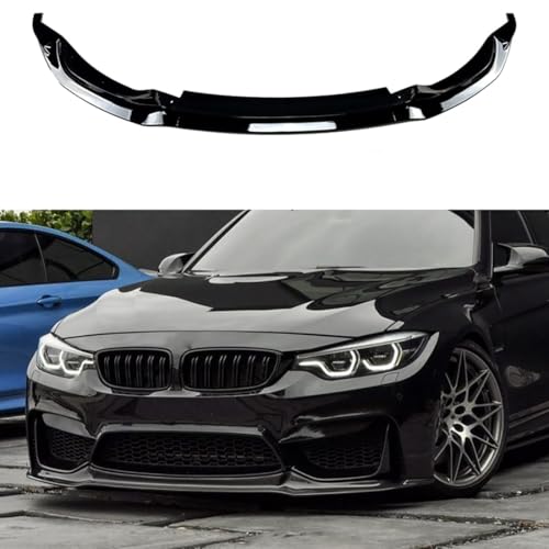 Spulhc Parachoques Delantero de Coche para BMW M3 F80 M4 F82 F83 2015-2020, Kit Divisor de alerón de carrocería ABS