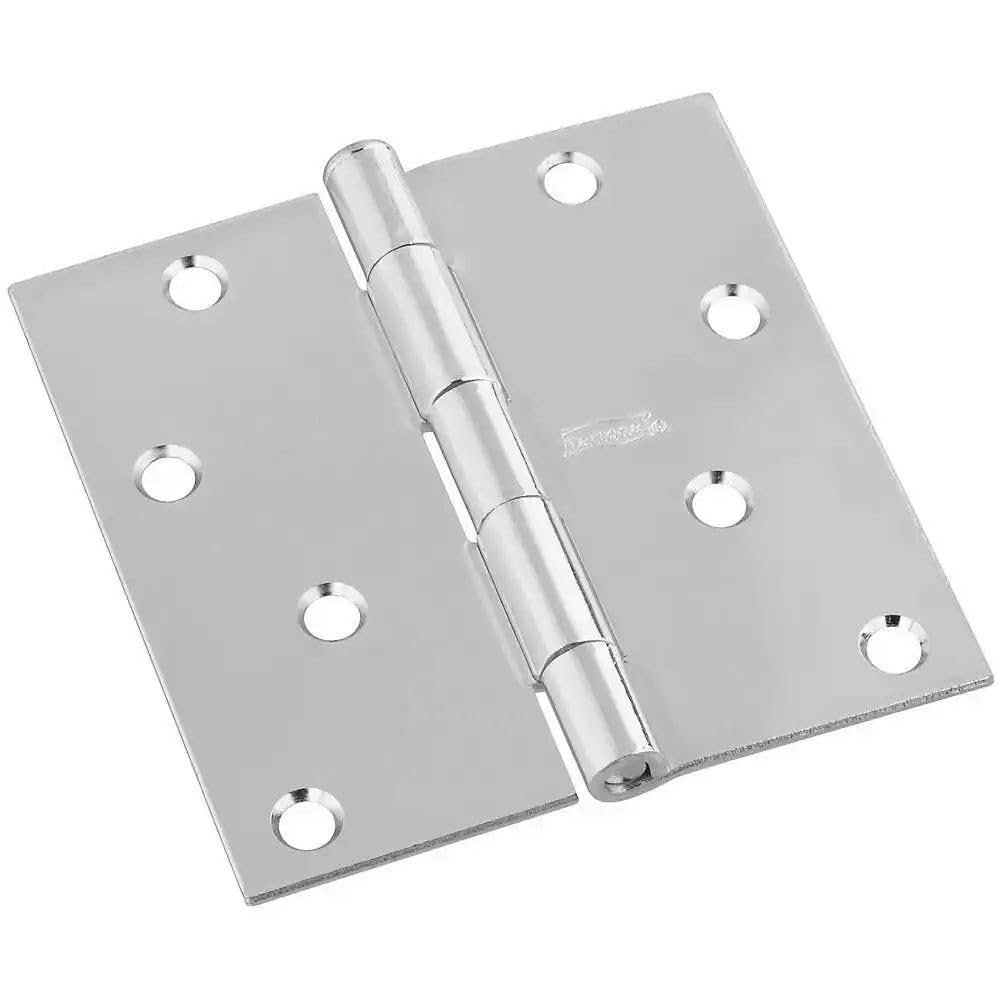 Charnière 10,2 cm nickel satiné pour une fermeture fluide de chambre