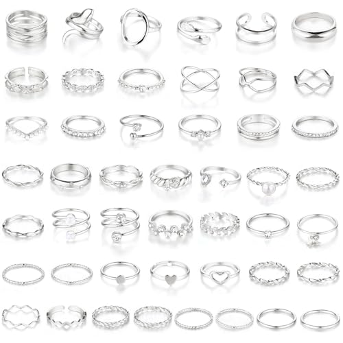 chicutie gold knuckle rings set for women stackable joint finger midi rings dainty cubic crystal zirconia simple hollow twist cute rings pack jewelry gift
