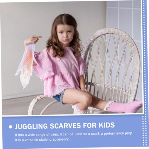 LIFKOME 15pcs Colorful Performance Scarves Square Scarves for Dance Juggling and Music Movement Lightweight and Breathable for Toddlers and Stage Performances3