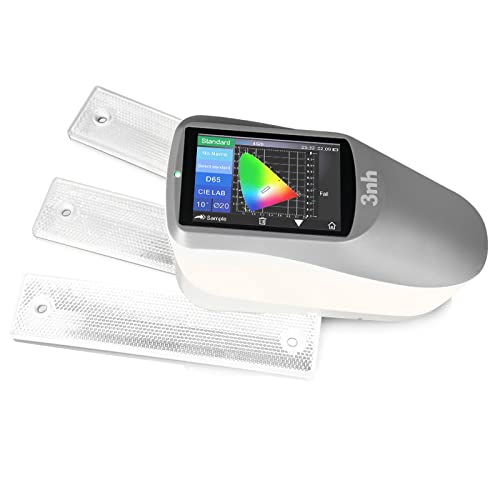Lab Spectrophotometer Paint Spectrophotometer with USB Bluetooth Range 0 to 200% 45 Degree Ring Illumination 0 Degree Reception for Inks Textiles Garments