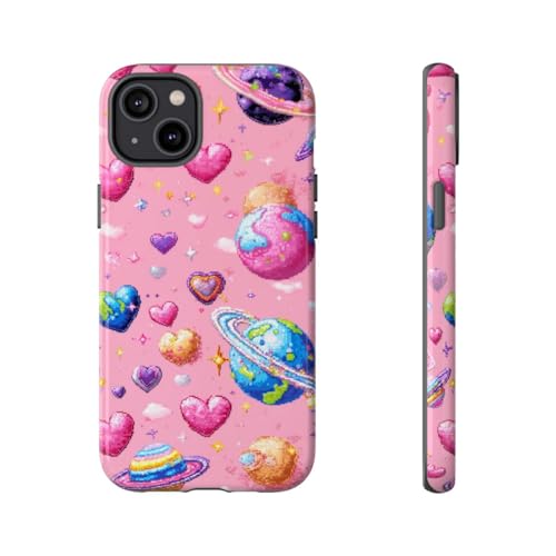 Coque iPhone 14 Plus pixel art rigide pour éviter les rayures sans masquer son élégance
