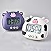 JEWEDECO Electric Baking Timer Ox Shape Large Screen Kitchen Countdown Timer with Magnetic Back for Cooking Baking Study Easy Operation for All Ages