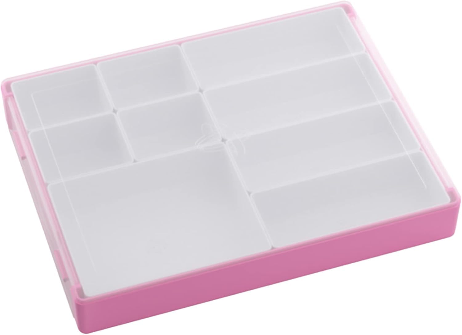 Gamegenic, Token Silo Pink/White, Zubehör | Token-Box zur Aufbewahrung von Zubehör und Karten, 9 herausnehmbare Fächer, beliebig kombinierbar, Farbe: Pink / Weiß