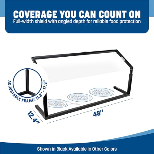 Carlisle FoodService Products Sneeze Guard Single Sided for Catering, Buffets, Restaurants, Plastic, 48 Inches, Clear by Carlisle FoodService Products - Image 2