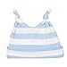 Kickee Pants Boys' Essentials Print Double Knot Hat, Pond Stripe, Newborn-3 Months