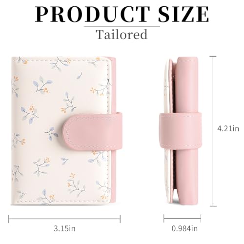 Image of RNIEGA Small Wallets for Women Trifold Vegan Leather Wallet RFID Blocking Card Holders with ID Window