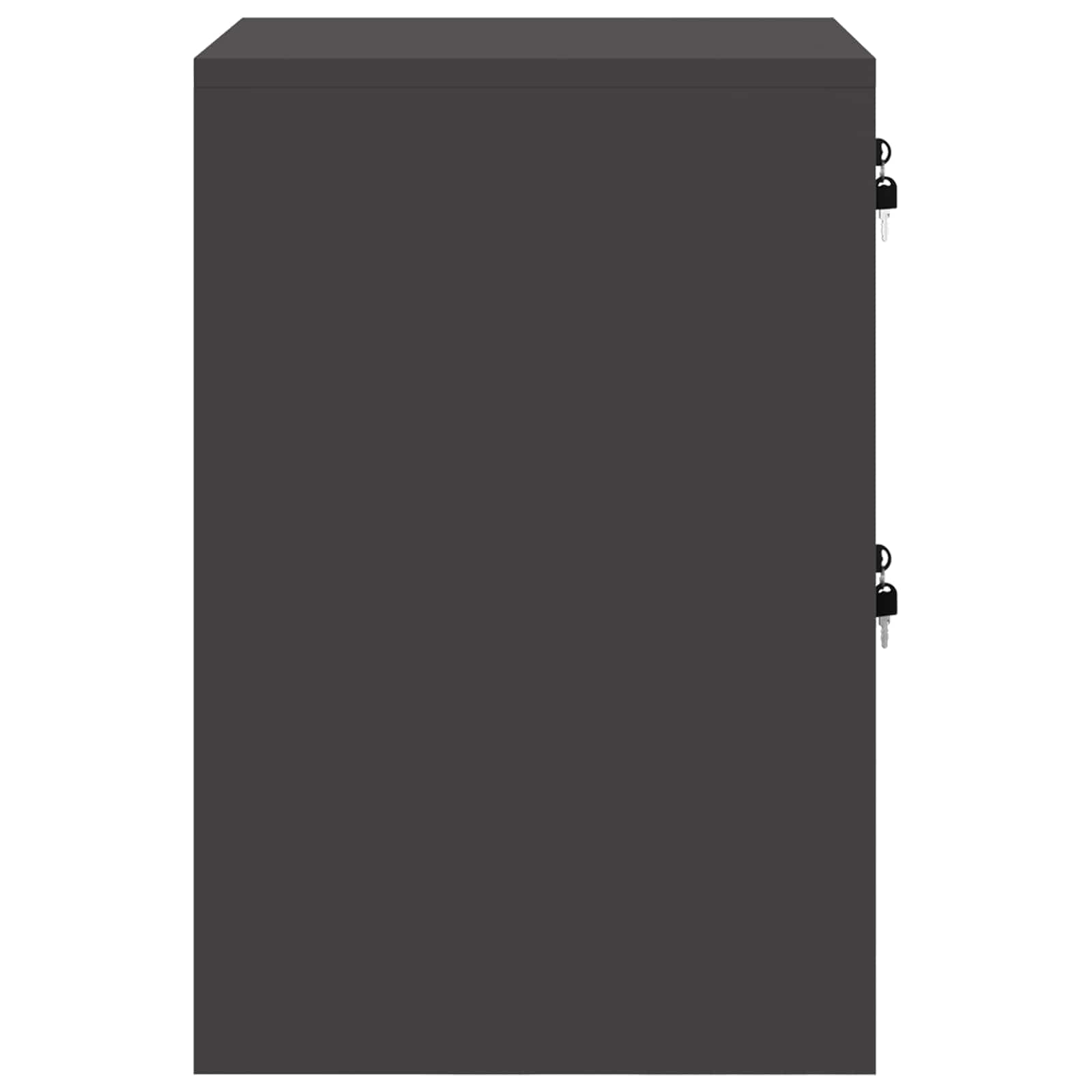 Armoire de classement en acier froid Noir 44 x 50 x 74,5 cm
