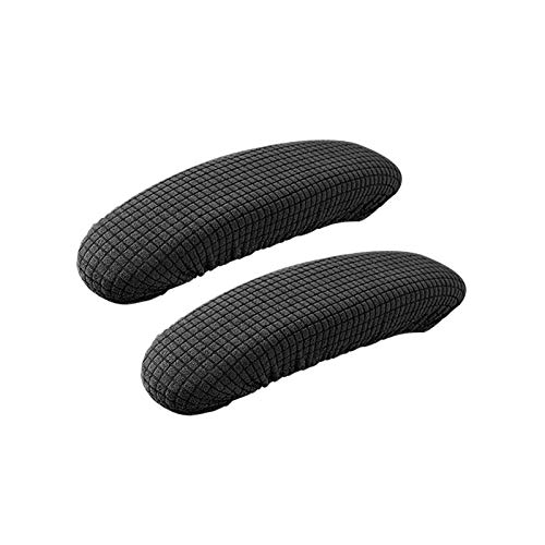 YHUS 1 paire de protège-accoudoirs amovibles pour chaises bureau, adaptés à tous les accoudoirs, coudes et avant-bras - Soulagement la pression Housse accoudoir chaise (noir), free size