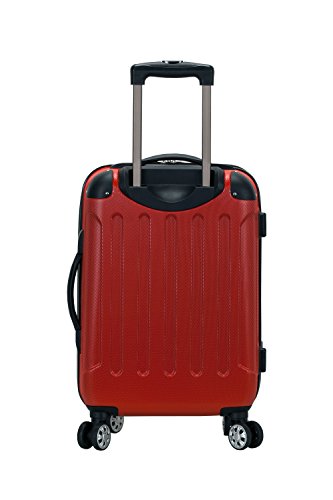 Image of Rockland London Hardside Spinner Wheel Luggage, Red, Carry-On 20-Inch