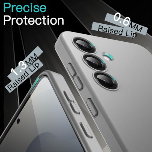 Image of JETech Slim Fit Cover Case for Samsung Galaxy S25 5G, Camera Lens Full Protection, Soft TPU Thin Protective Phone Cover with Matte Finish, Shockproof (Silver Shadow)